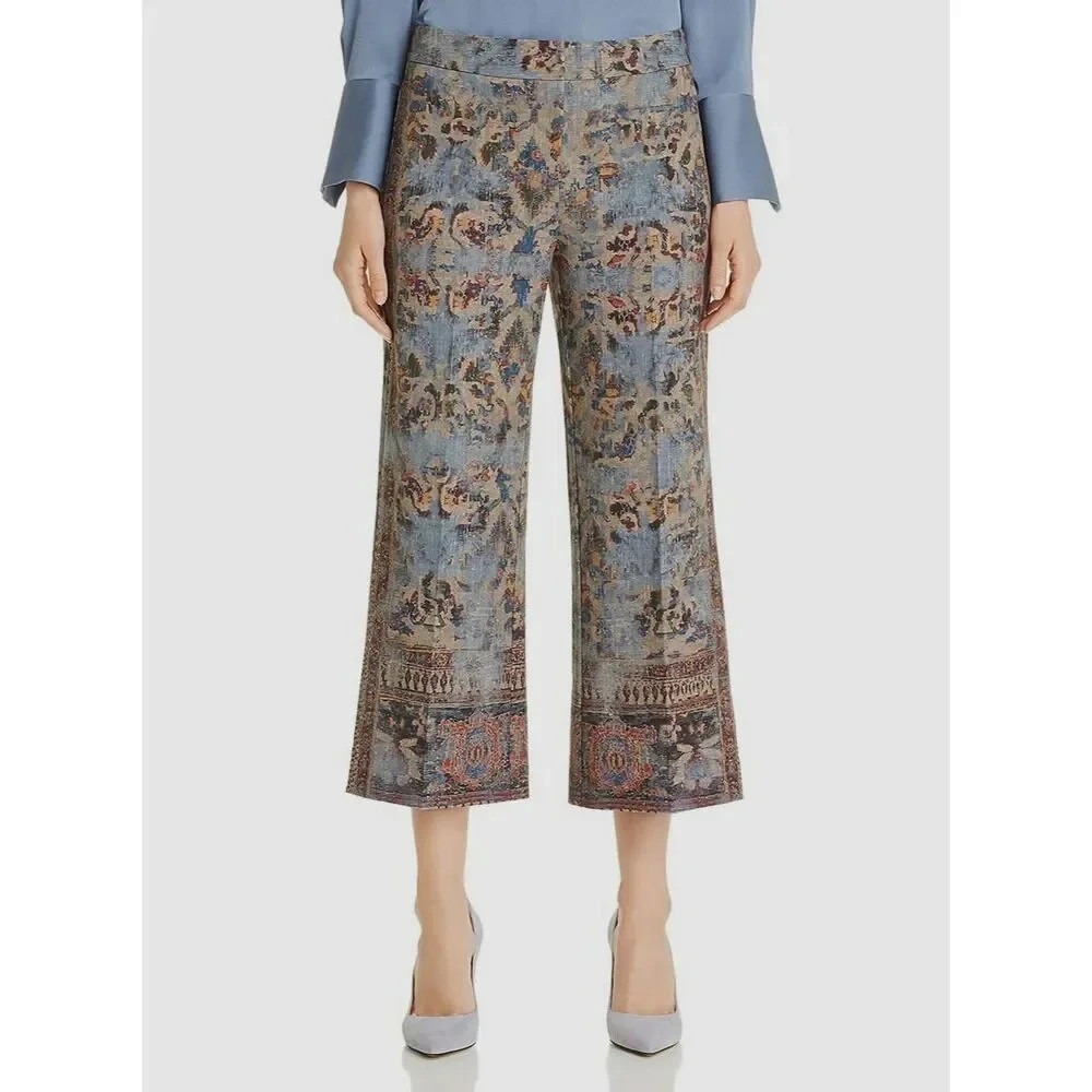 Kobi Halperin Mirielle Tapestry Print Pants Size 8